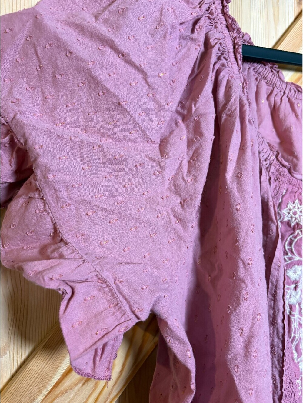 Maurices Mauve Embroidered Bohemian Style Blouse Size 2X - Picture 3 of 10